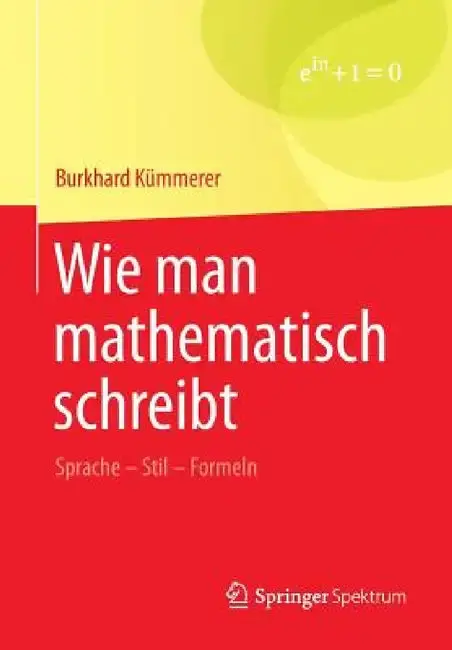 Cover of Wie Man Mathematisch Schreibt