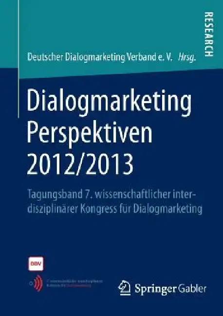 Cover of Dialogmarketing Perspektiven 2012/2013