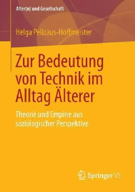Cover of Zur Bedeutung Von Technik Im Alltag Älterer