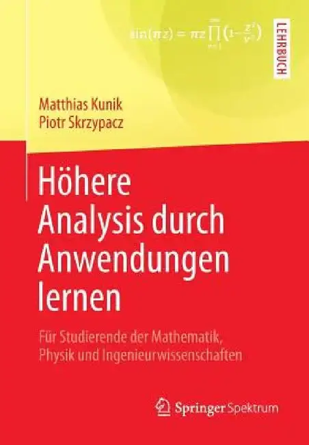 Cover of Höhere Analysis Durch Anwendungen Lernen