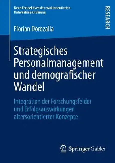 Cover of Strategisches Personalmanagement Und Demografischer Wandel