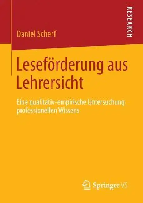 Cover of Leseförderung Aus Lehrersicht