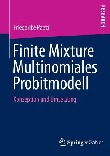 Cover of Finite Mixture Multinomiales Probitmodell
