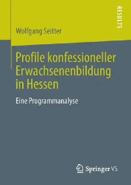 Cover of Profile Konfessioneller Erwachsenenbildung in Hessen