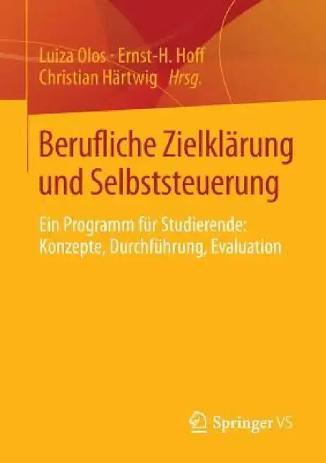 Cover of Berufliche Zielklärung Und Selbststeuerung