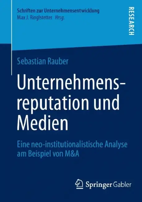 Cover of Unternehmensreputation Und Medien
