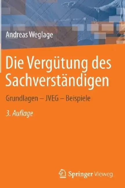 Cover of Die Vergütung Des Sachverständigen