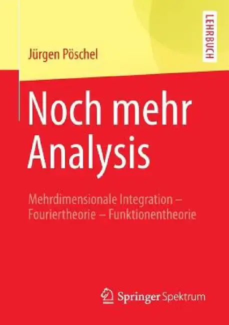 Cover of Noch Mehr Analysis