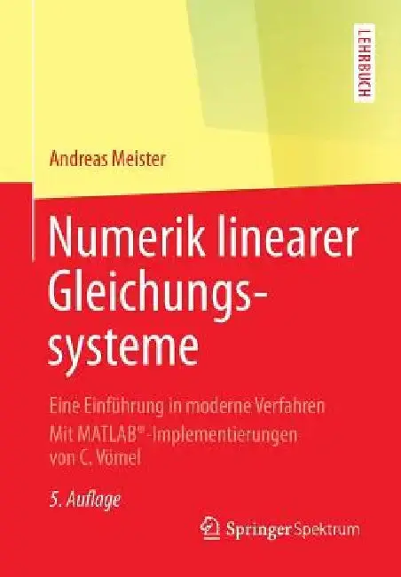 Cover of Numerik Linearer Gleichungssysteme