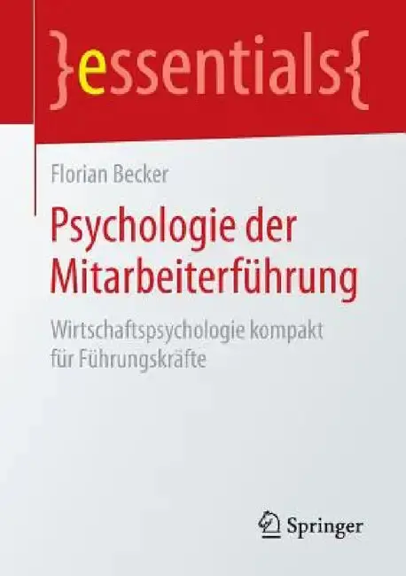 Cover of Psychologie Der Mitarbeiterführung