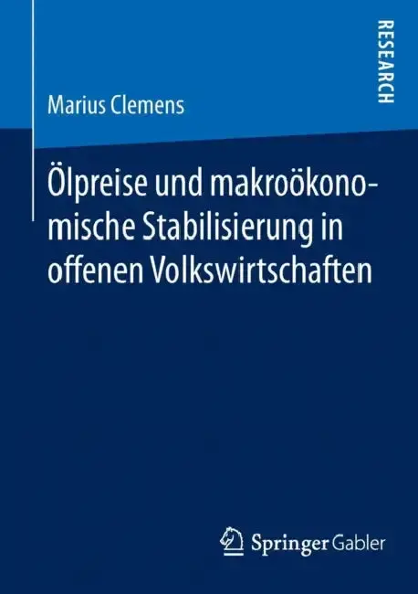 Cover of Ölpreise Und Makroökonomische Stabilisierung in Offenen Volkswirtschaften
