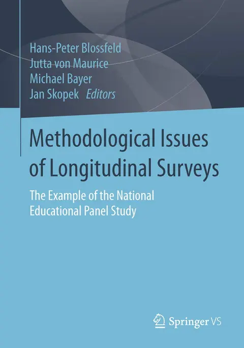Cover of Methodological Issues of Longitudinal Surveys