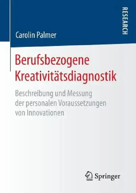 Cover of Berufsbezogene Kreativitätsdiagnostik