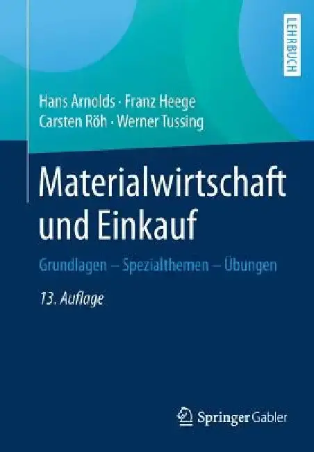 Cover of Materialwirtschaft Und Einkauf