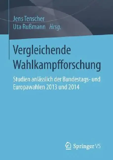 Cover of Vergleichende Wahlkampfforschung
