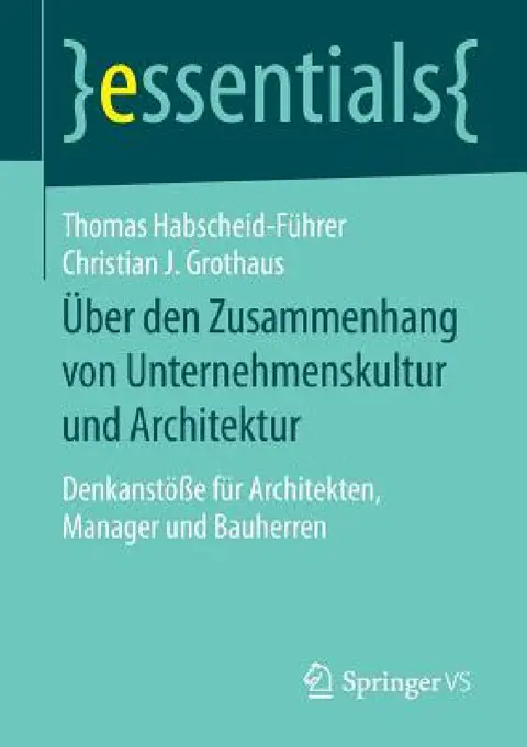 Cover of Über Den Zusammenhang Von Unternehmenskultur Und Architektur