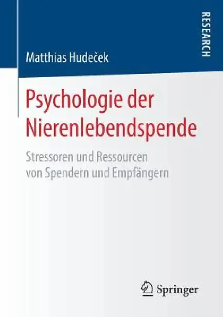 Cover of Psychologie Der Nierenlebendspende