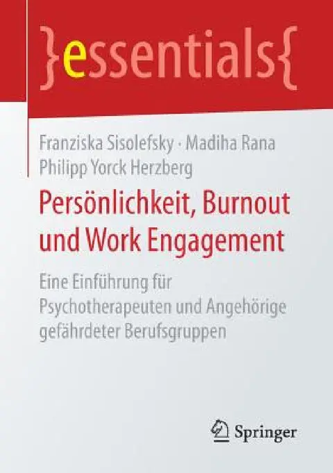Cover of Persönlichkeit, Burnout Und Work Engagement