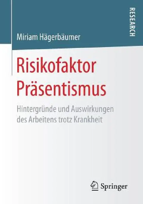 Cover of Risikofaktor Präsentismus