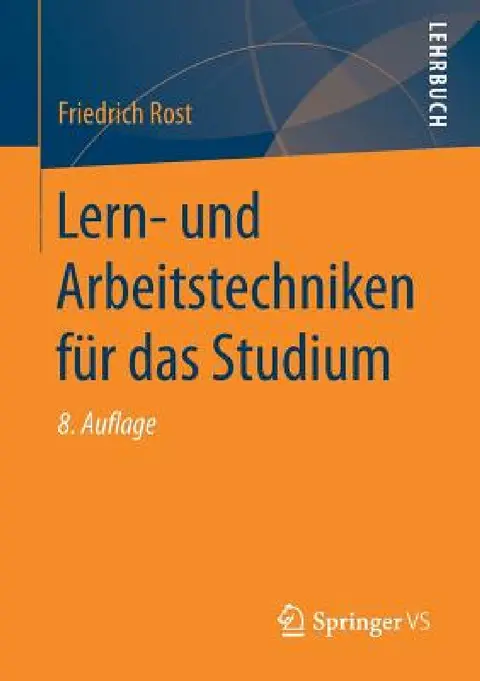 Cover of Lern- Und Arbeitstechniken Für Das Studium