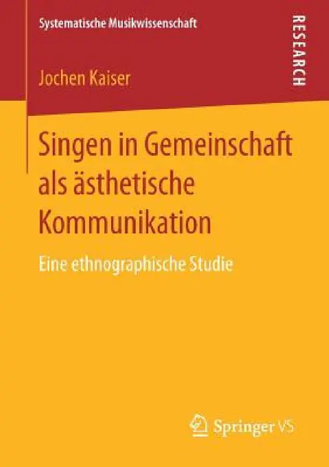 Cover of Singen in Gemeinschaft ALS Ästhetische Kommunikation