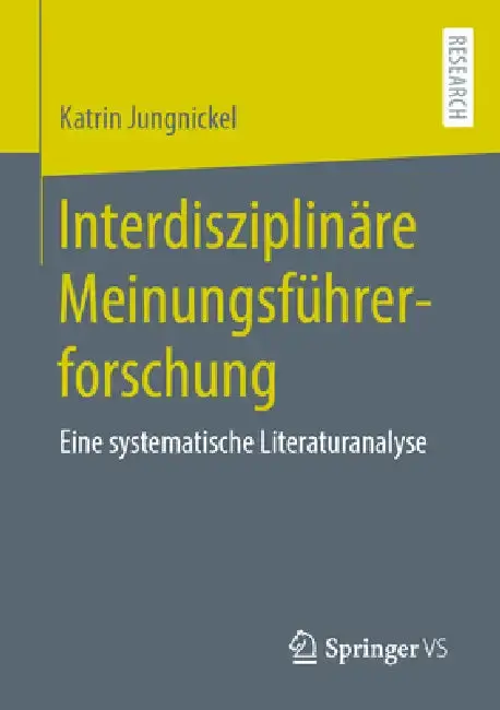 Cover of Interdisziplinäre Meinungsführerforschung