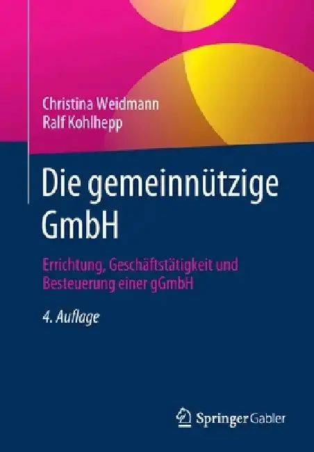 Cover of Die Gemeinnützige Gmbh
