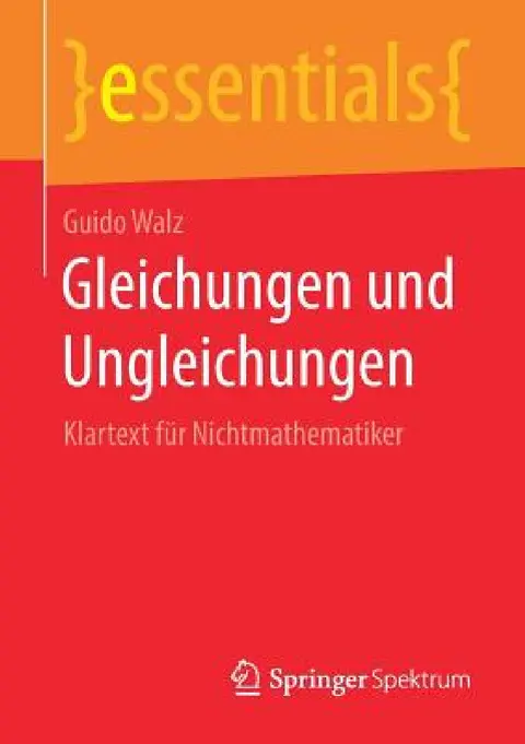 Cover of Gleichungen Und Ungleichungen