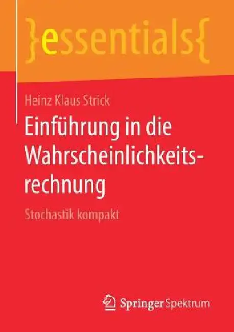Cover of Einführung in Die Wahrscheinlichkeitsrechnung