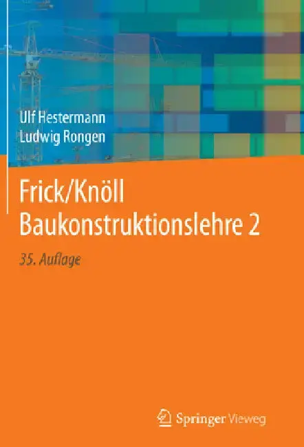 Cover of Frick/Knöll Baukonstruktionslehre 2