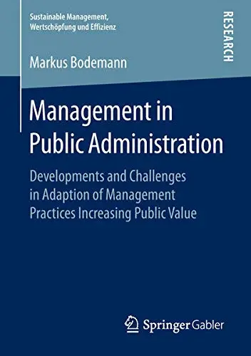 Cover of Management in Public Administration