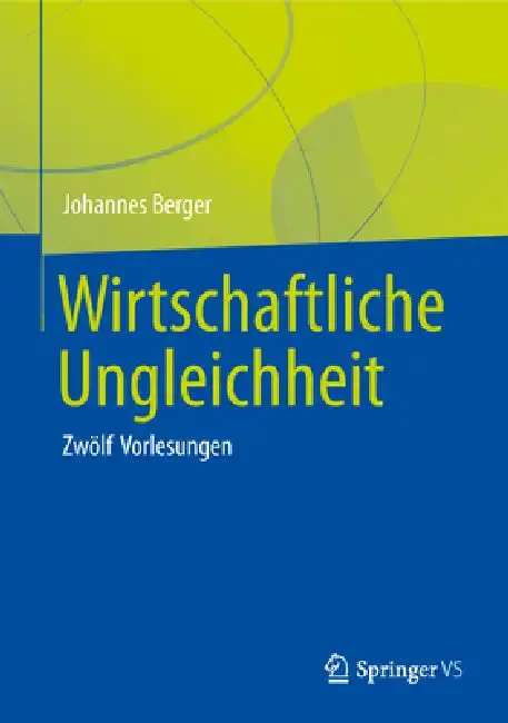 Cover of Wirtschaftliche Ungleichheit