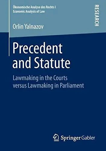 Cover of Precedent and Statute