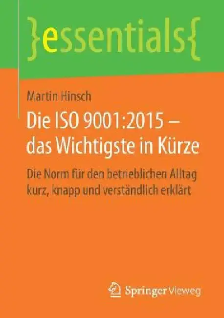 Cover of Die ISO 9001:2015 - Das Wichtigste in Kürze