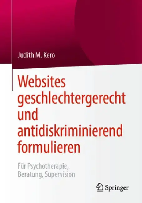 Cover of Websites Geschlechtergerecht Und Antidiskriminierend Formulieren