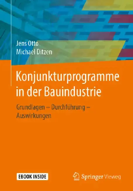 Cover of Konjunkturprogramme in Der Bauindustrie