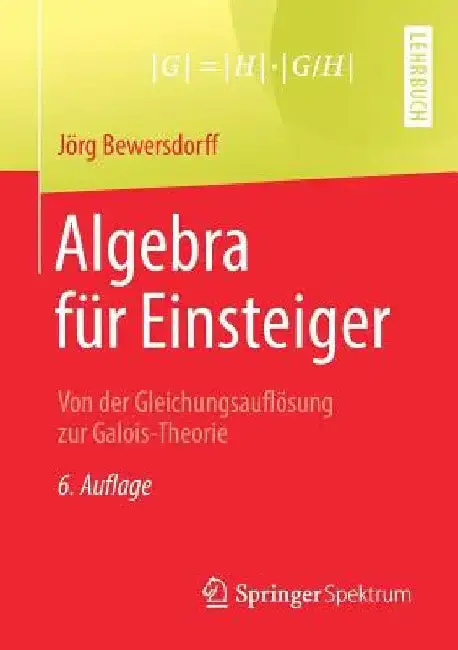 Cover of Algebra Für Einsteiger