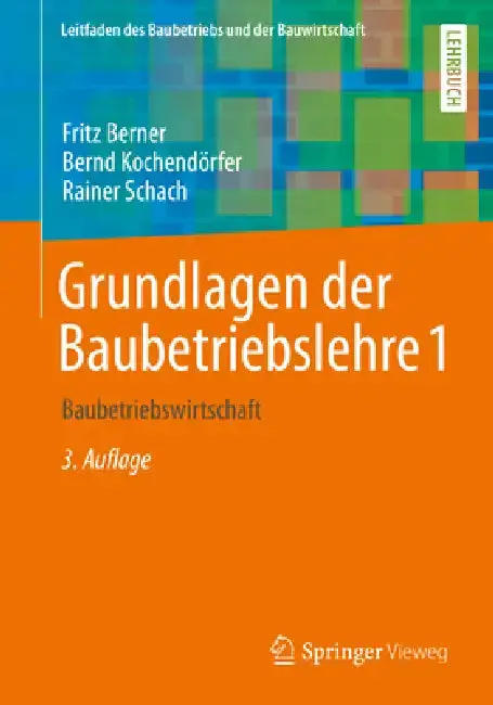 Cover of Grundlagen Der Baubetriebslehre 1