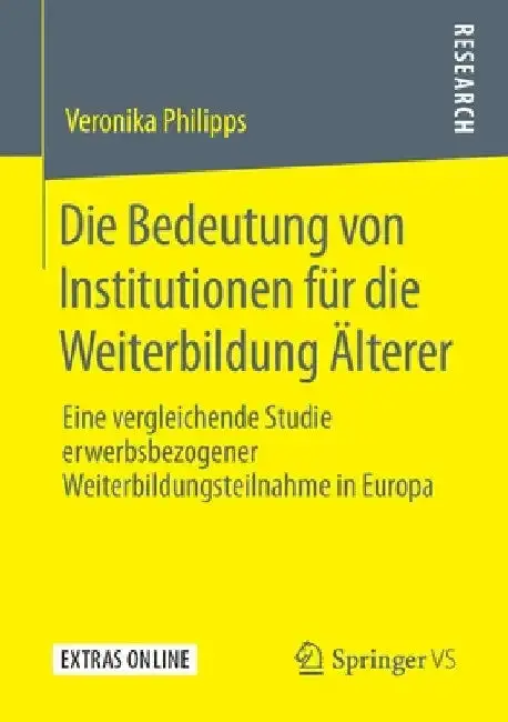 Cover of Die Bedeutung Von Institutionen Für Die Weiterbildung Älterer