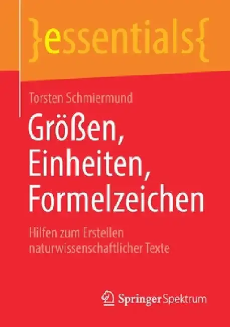 Cover of Größen, Einheiten, Formelzeichen