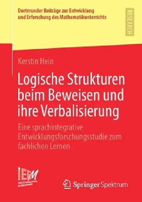Cover of Logische Strukturen Beim Beweisen Und Ihre Verbalisierung