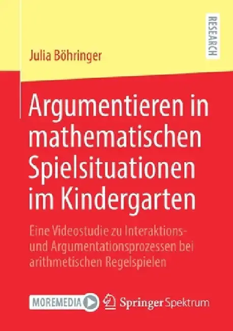 Cover of Argumentieren in Mathematischen Spielsituationen Im Kindergarten
