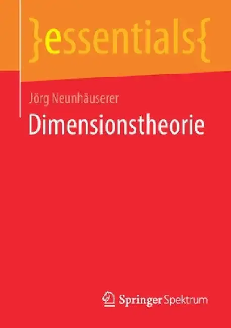 Cover of Dimensionstheorie