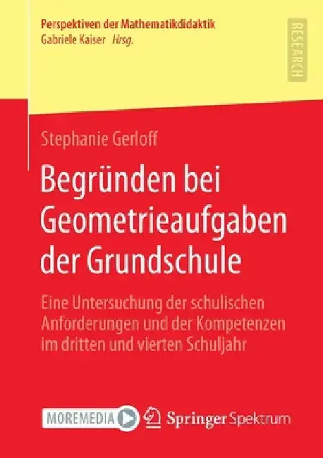 Cover of Begründen Bei Geometrieaufgaben Der Grundschule