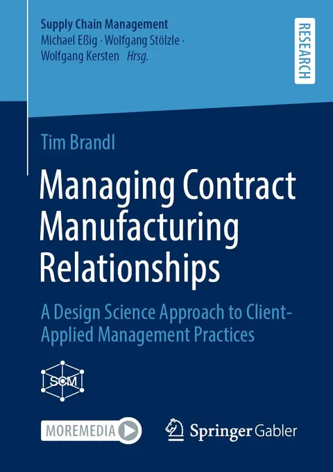 Cover of Managing Contract Manufacturing Relationships