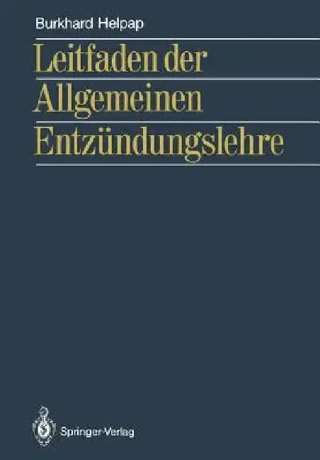Cover of Leitfaden Der Allgemeinen Entzündungslehre