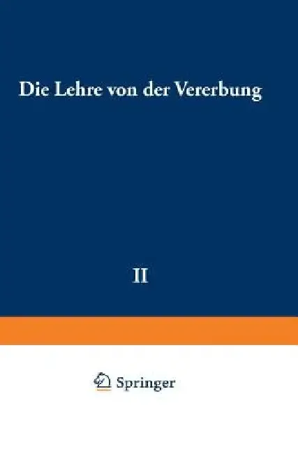 Cover of Die Lehre Von Der Vererbung