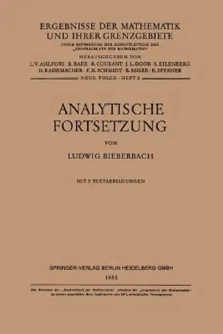 Cover of Analytische Fortsetzung