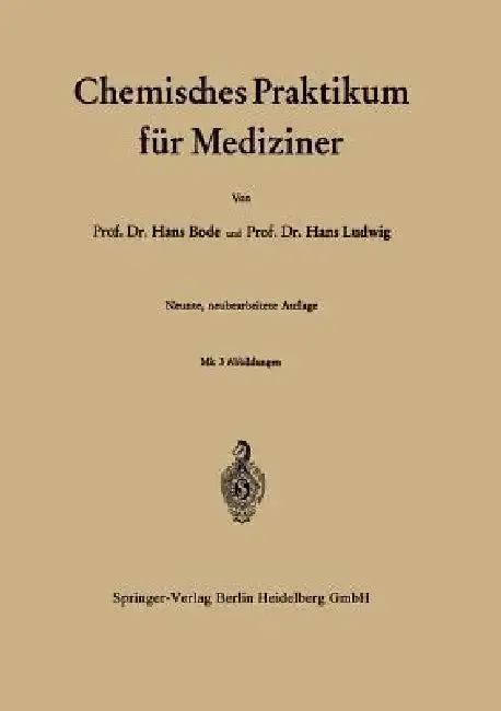 Cover of Chemisches Praktikum Für Mediziner