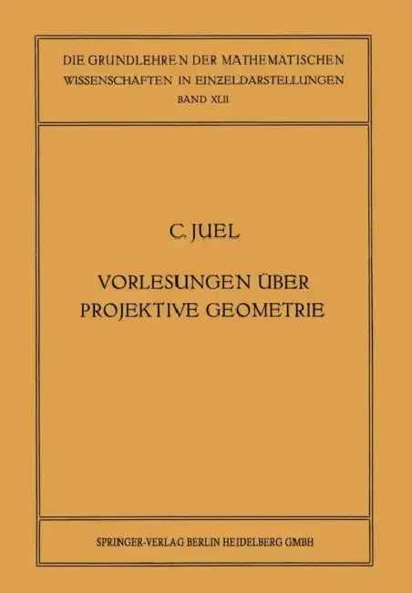Cover of Vorlesungen Über Projektive Geometrie